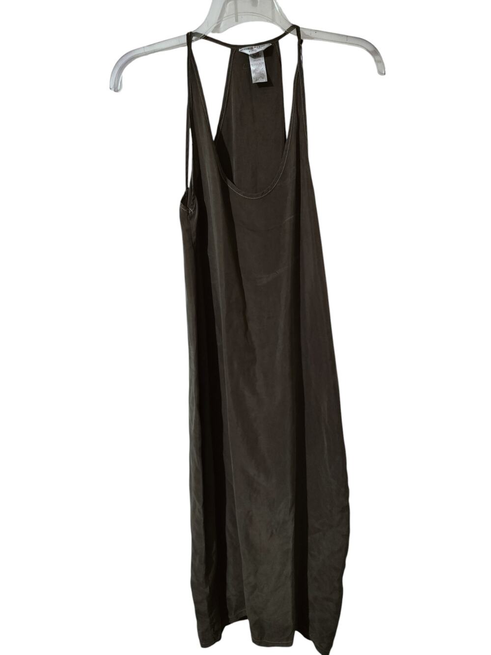 5751) Hard Tail Forever Sage Loose Fitting Cupra Racerback Slip Dress Small